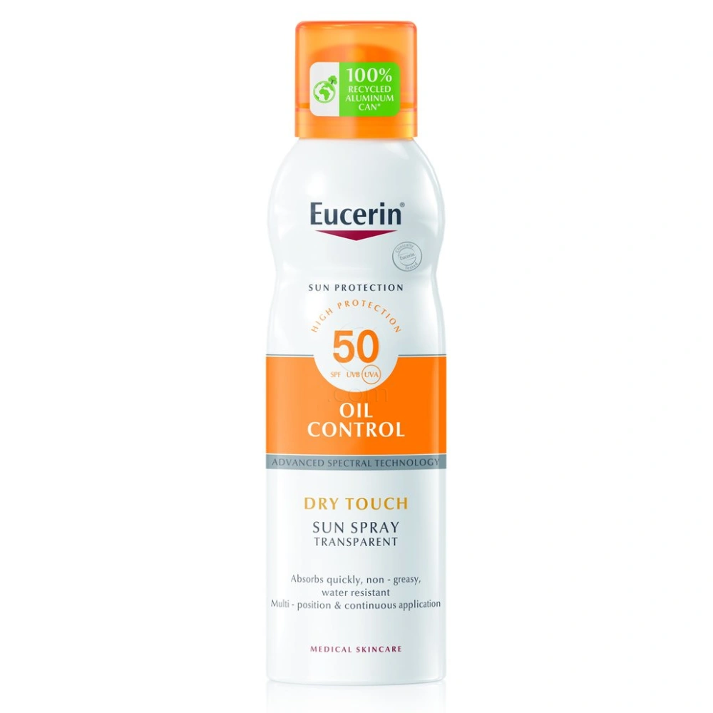 Eucerin Sun Dry Touch, prozoren sprej za zaščito pred soncem ZF 50 (200 ml) 